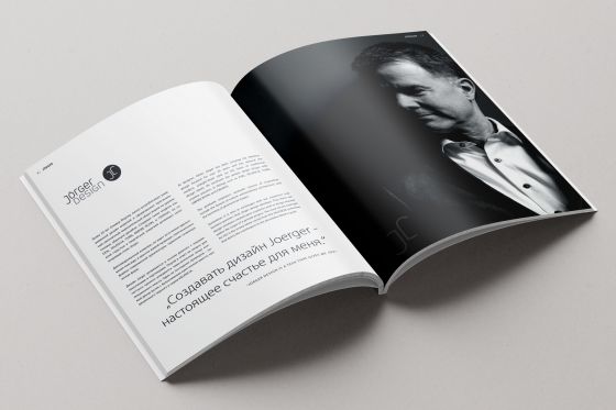 Jörger Design, дизайнер, Oliver Jörger, Оливер Йоргер, новый каталог 2022, двойная страница внутри, дизайнерский смеситель, коллекция, аксессуары для ванной, дизайн ванной, элитная сантехника