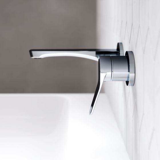 Jörger Design, Eleven, chrome, washbasin, tap, wall-mounted washbasin tap, designer, joerger
