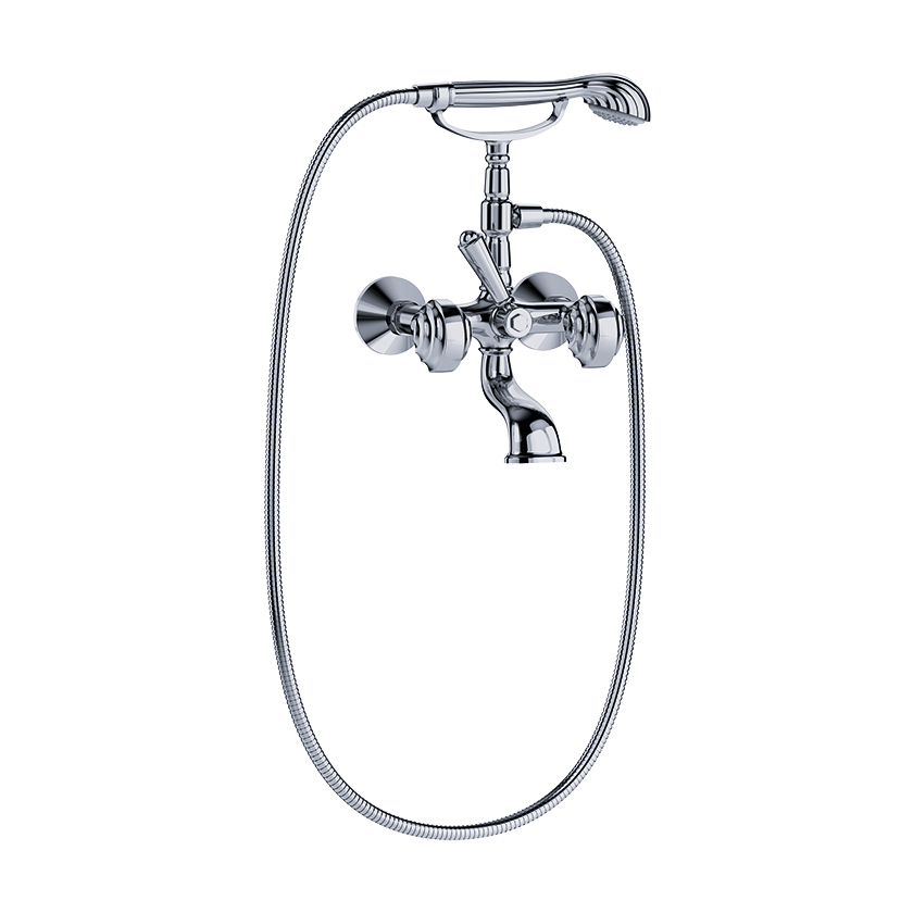 Bath tub mixer - Exposed tub/shower mixer inclusive shower set ½“ - Article No. 601.20.109.xxx