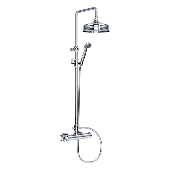 Shower mixer - Exposed shower thermostat ½", set with shower system  - Article No. 629.20.460.xxx