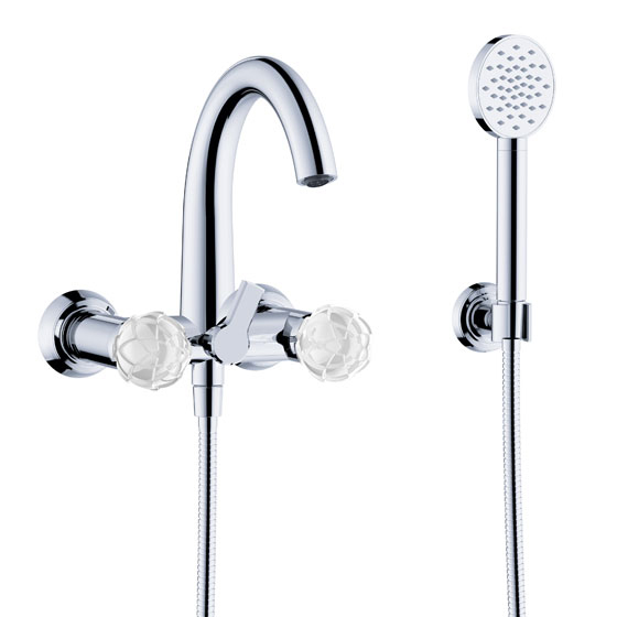 Bath tub mixer - Exposed tub/shower mixer, inclusive shower set ½“ - Article No. 631.20.105.xxx-AA