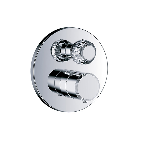 Shower mixer - Concealed wall thermostat ½" with flow control,assembly set with functional unit - Article No. 637.40.360.xxx-AA