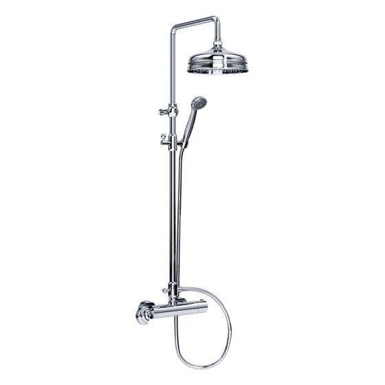 Shower mixer - Exposed shower thermostat ½", set with shower system  - Article No. 601.20.460.xxx